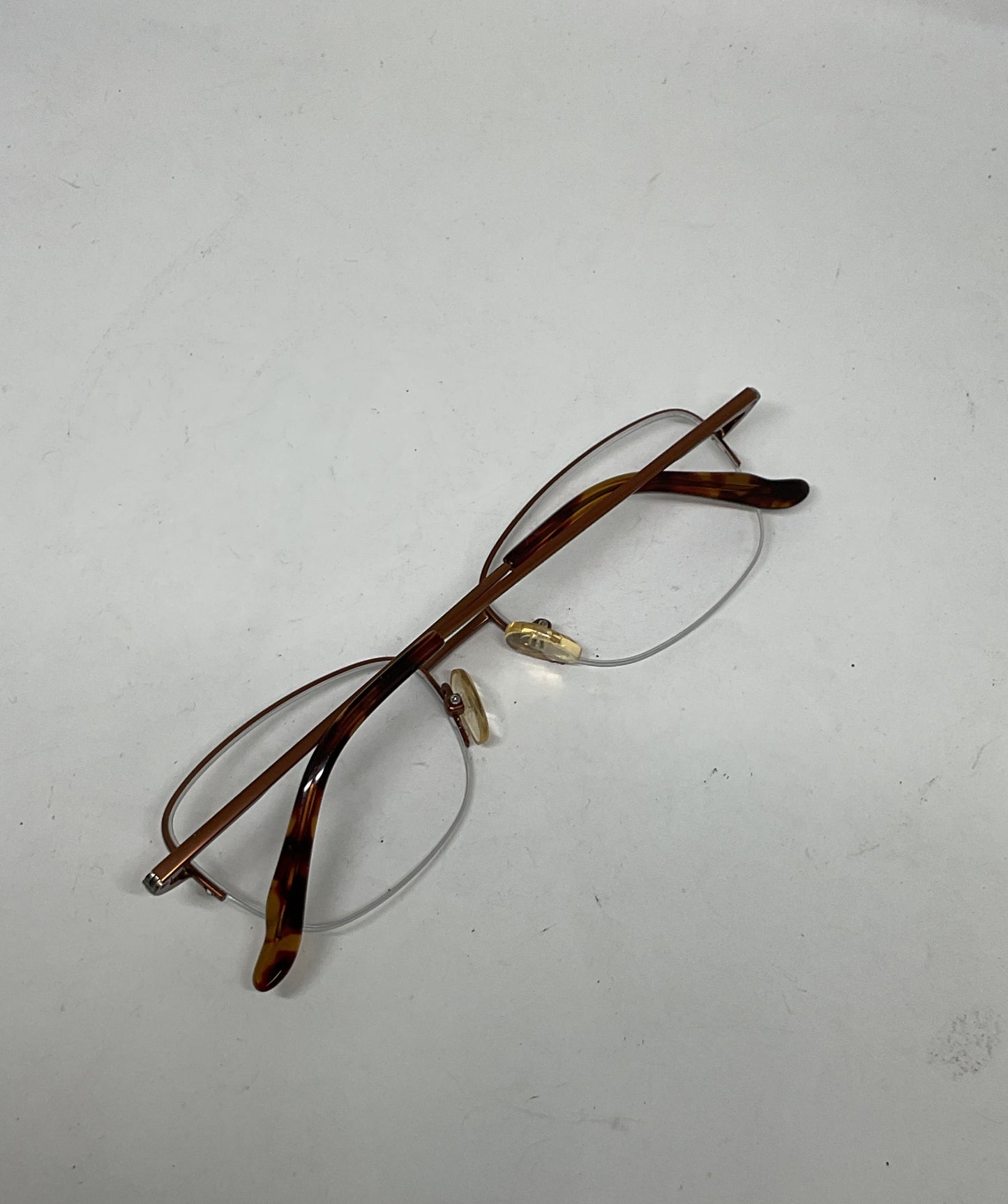 SAKI Japan Brown Eyeglasses Frames Only Size 140