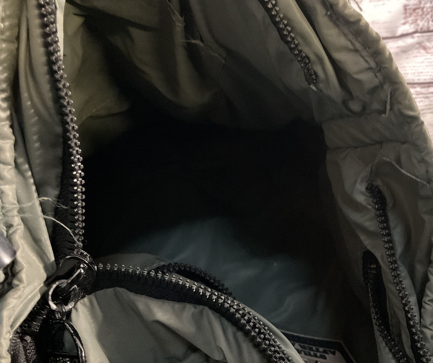 Diesel Vintage Quilted Textured Top Handle Tote Bag Green