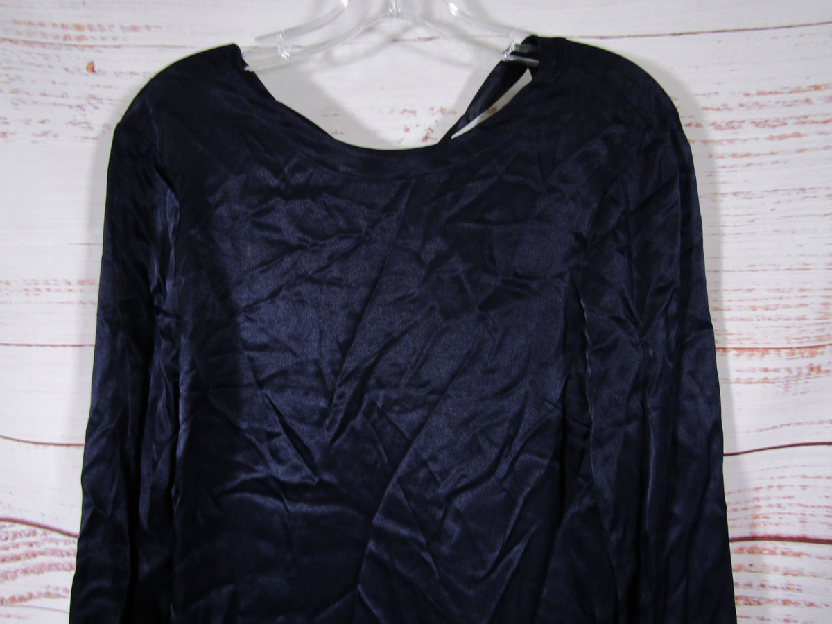 Sandro Women's Navy Blue Long Sleeve Dress Size 2