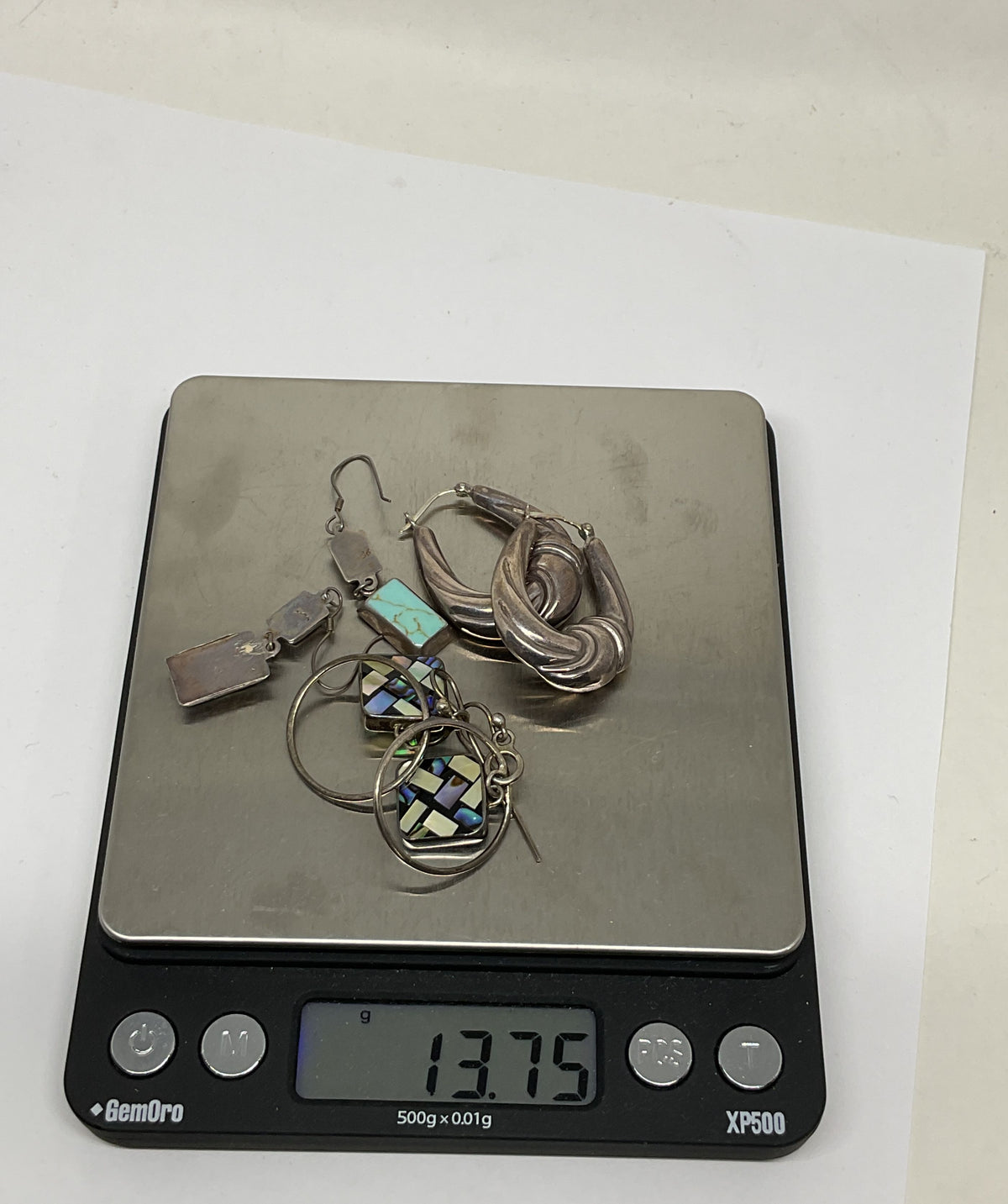 Lot 3 Sterling Silver Vintage Earrings 13.7 Grams