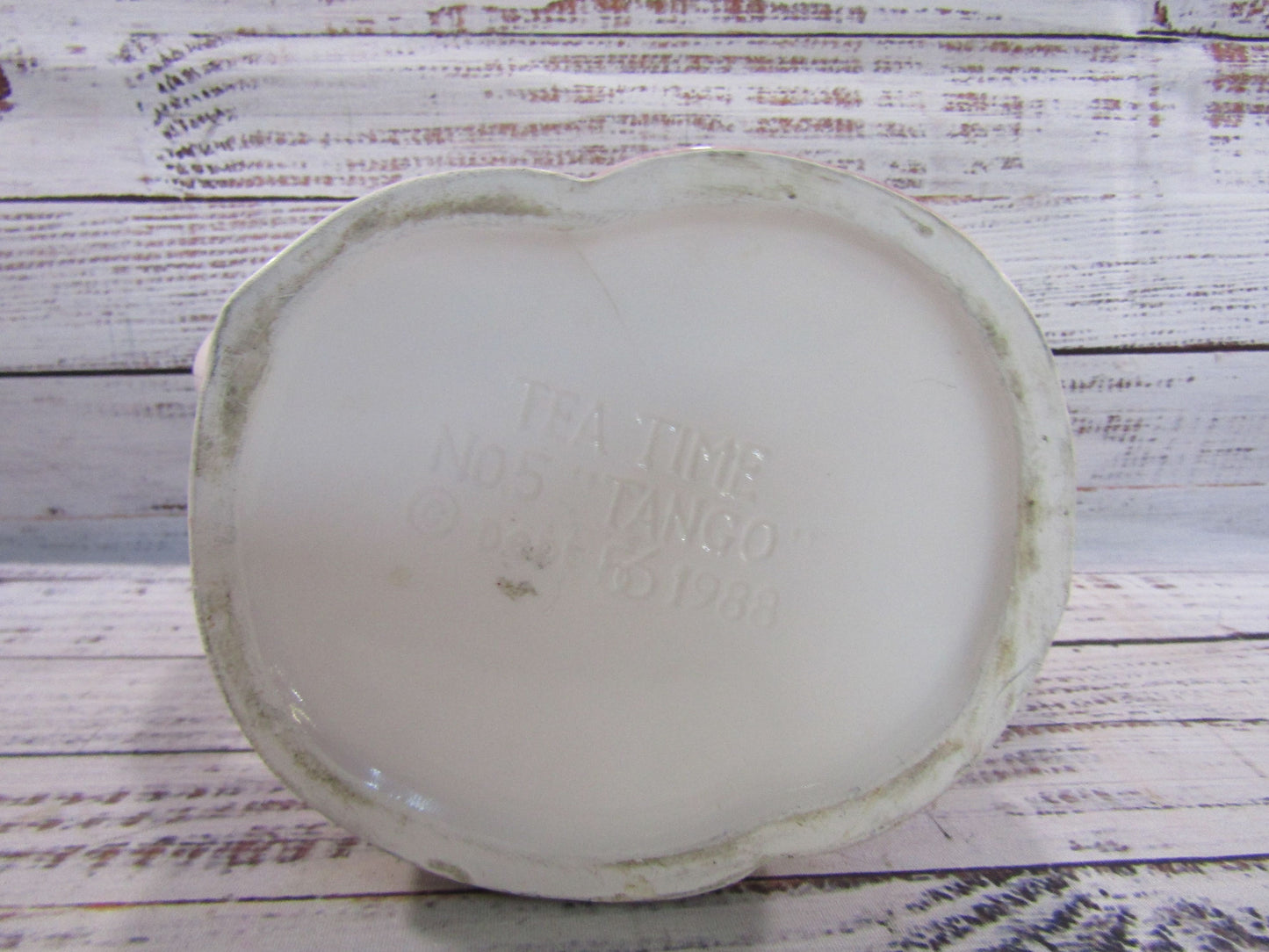 Vintage 1988 Tea Time for Dept. 56 Tango Whimsical Novelty Teapot