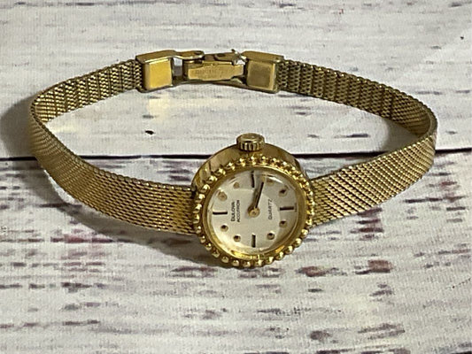 VTG. BULOVA Accutron 10k Gold Plated Women's Quartz Watch