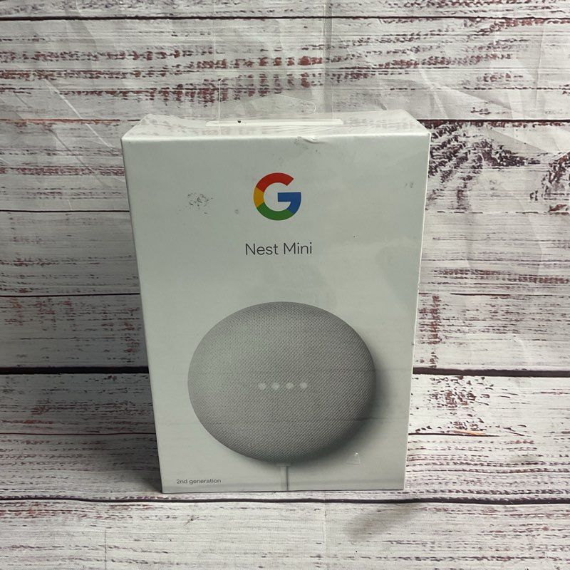 Google Nest Mini 2nd Generation Chalk White Smart Speaker