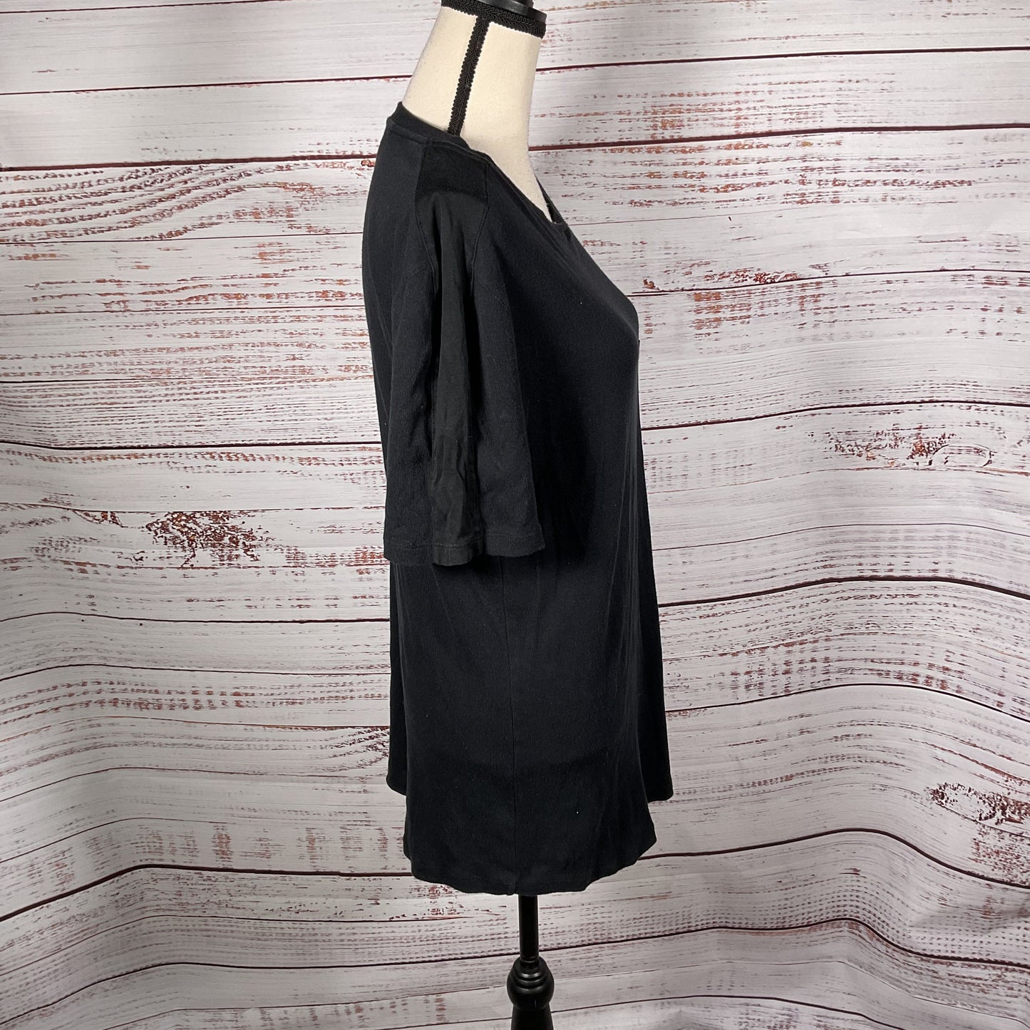 Helmut Lang Black Short Sleeve Front Pocket T-shirt - Size M