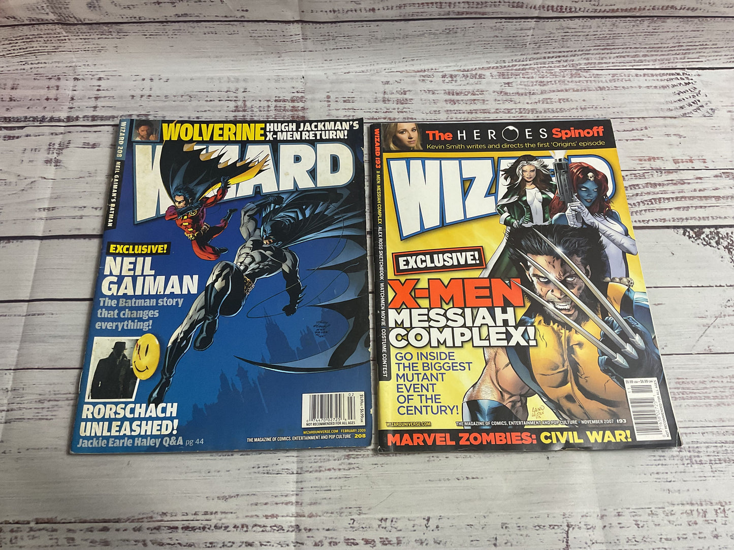Lot Of 5 Wizard Superhero Movie Magazines