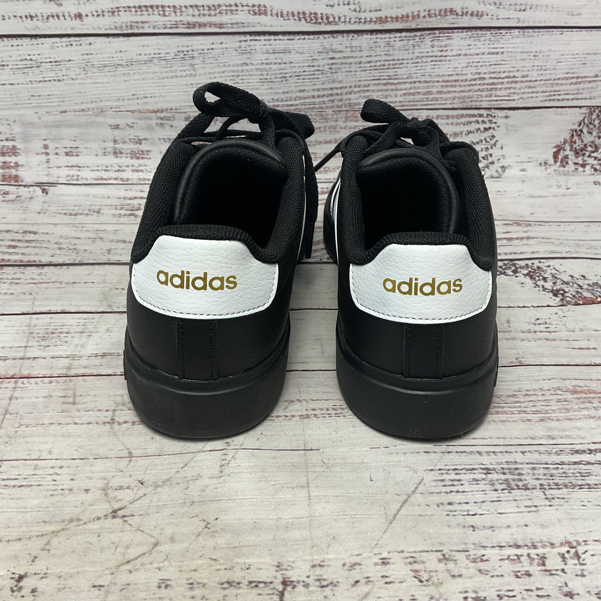 Adidas Streettalk Black White Sneaker Athletic Shoe Boys Big Kid Size 5
