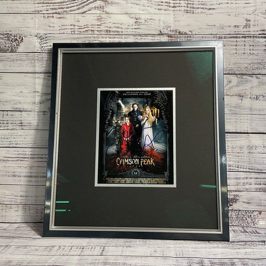 Crimson Peak Poster Signed By Jessica Chastain+Tom Hiddleston or Charlie Hunnam