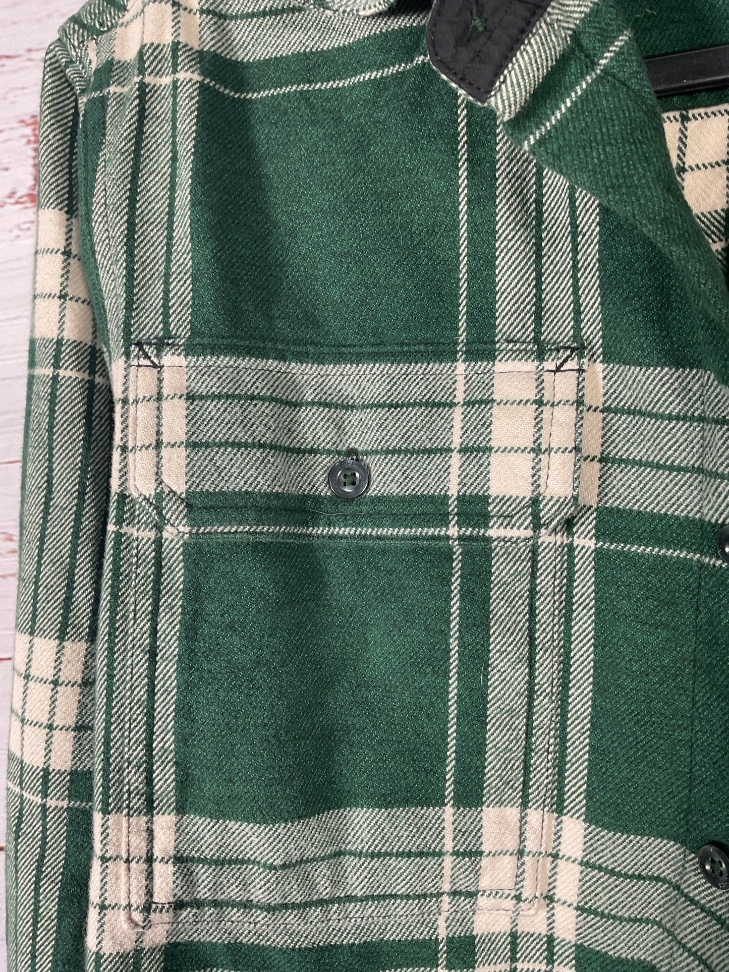 North Face Green Plaid Flannel Longsleeve - Size M