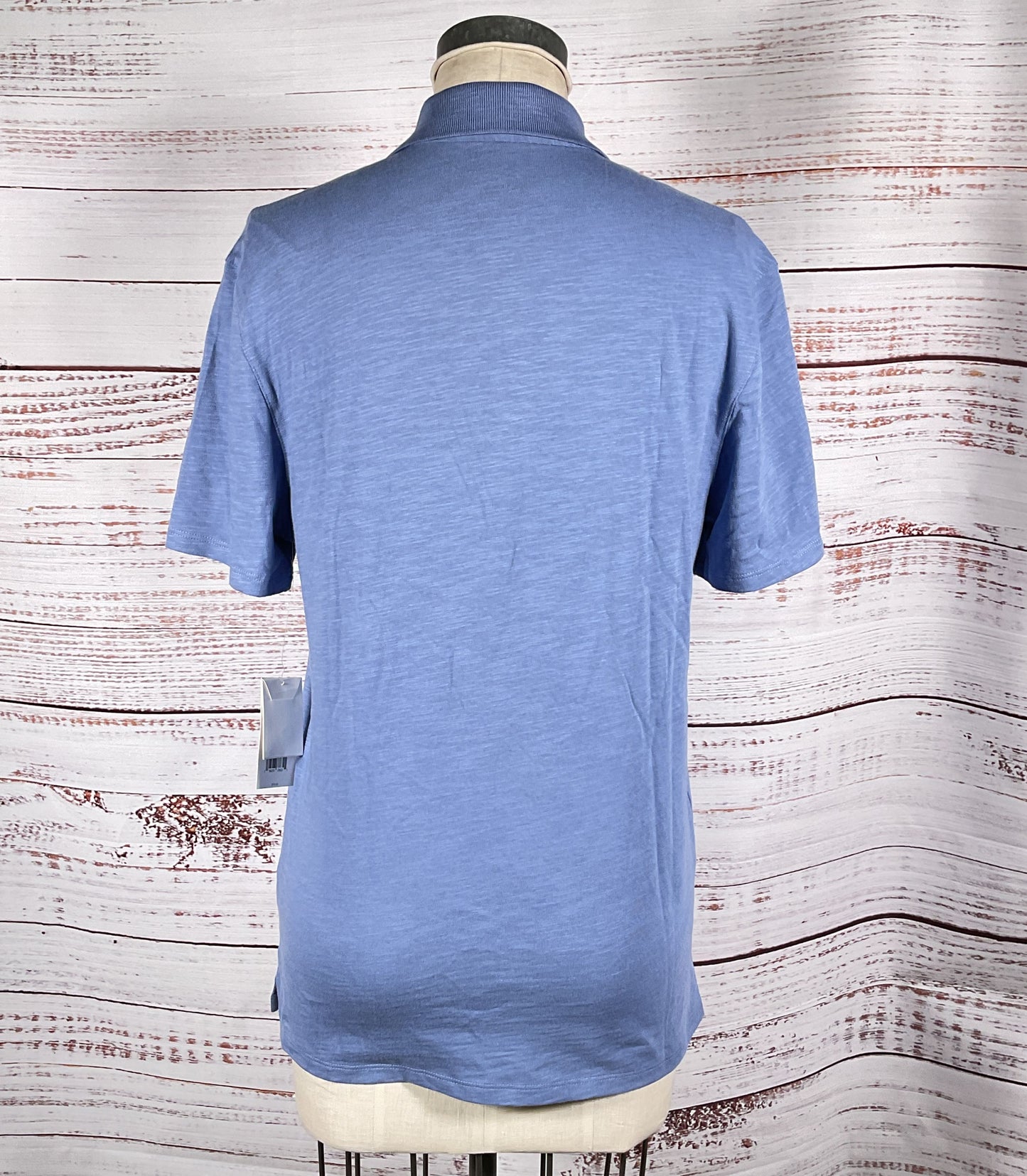 Vince Cotton Short Sleeve Golf Polo Blue M