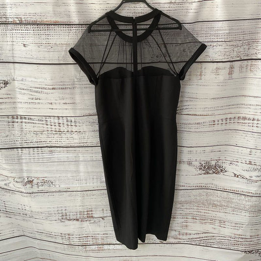 NWT Basler Black Shear Top Short Sleeve Midi Dress - Size 46