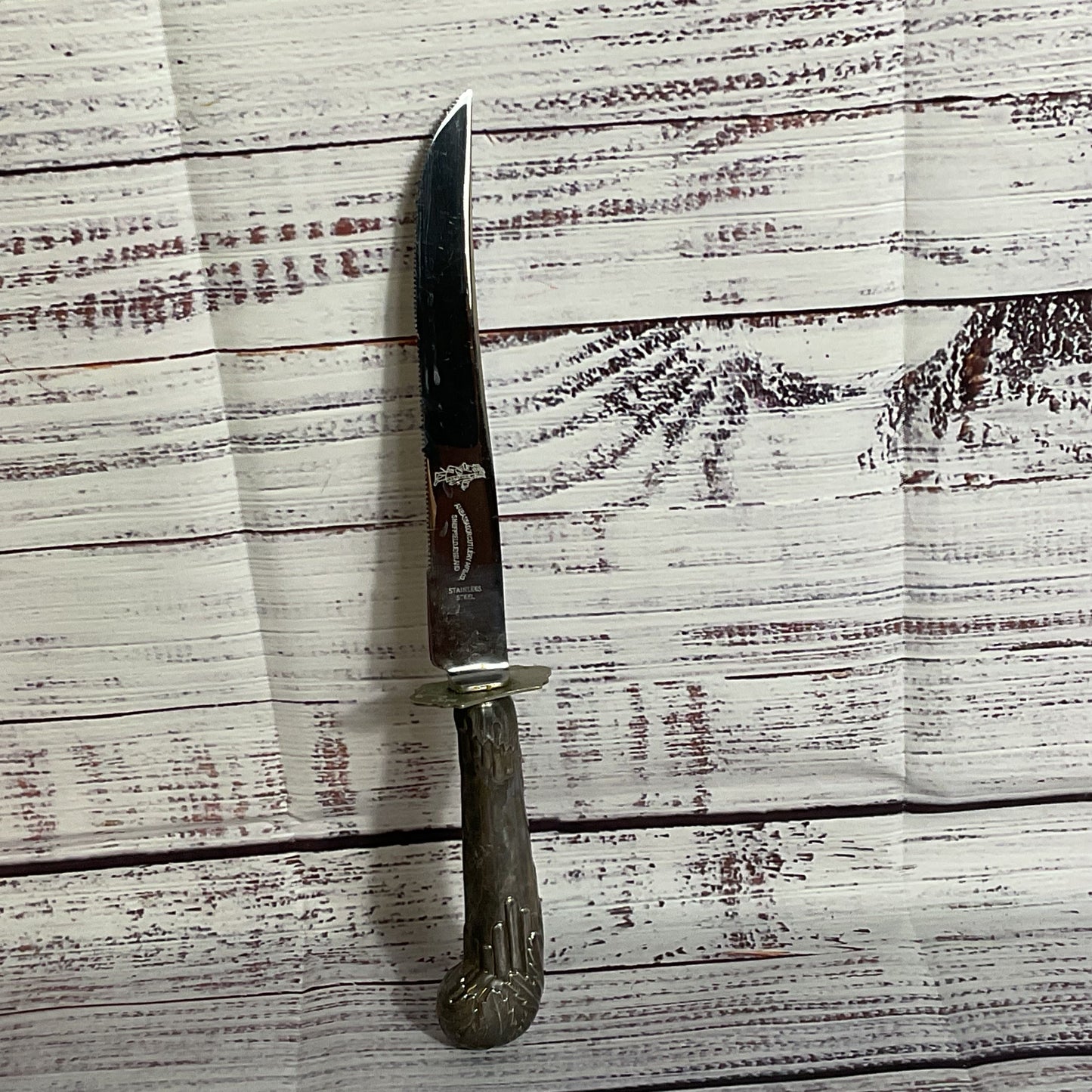 VTG. AMBASSADOR Cutlery Mfg. Sterling Silver Steak Knife- 10"