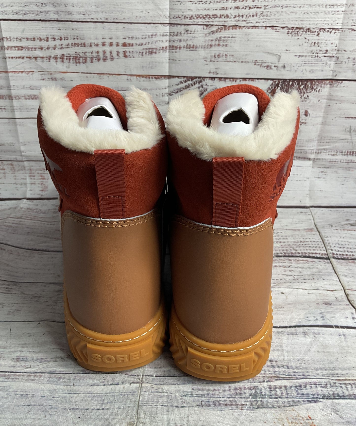 Sorel Ona Ave Alpine Booties Velvet Tan Sanguine 9.5