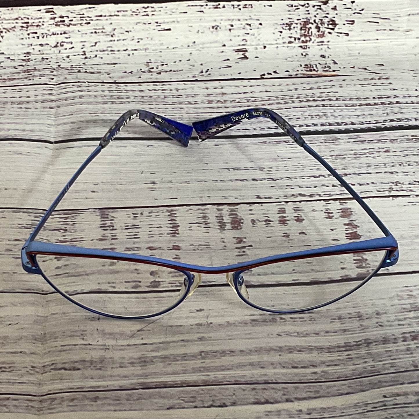 ALAIN MIKLI Devore A02038-07 Blue Eyeglasses- 54[ ]16 140 (FRAMES ONLY)