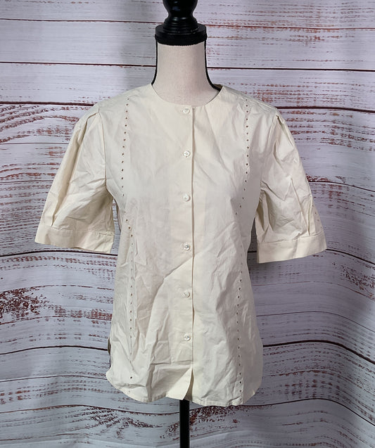 Jenni Kayne Harper Blouse Warm Ivory XS