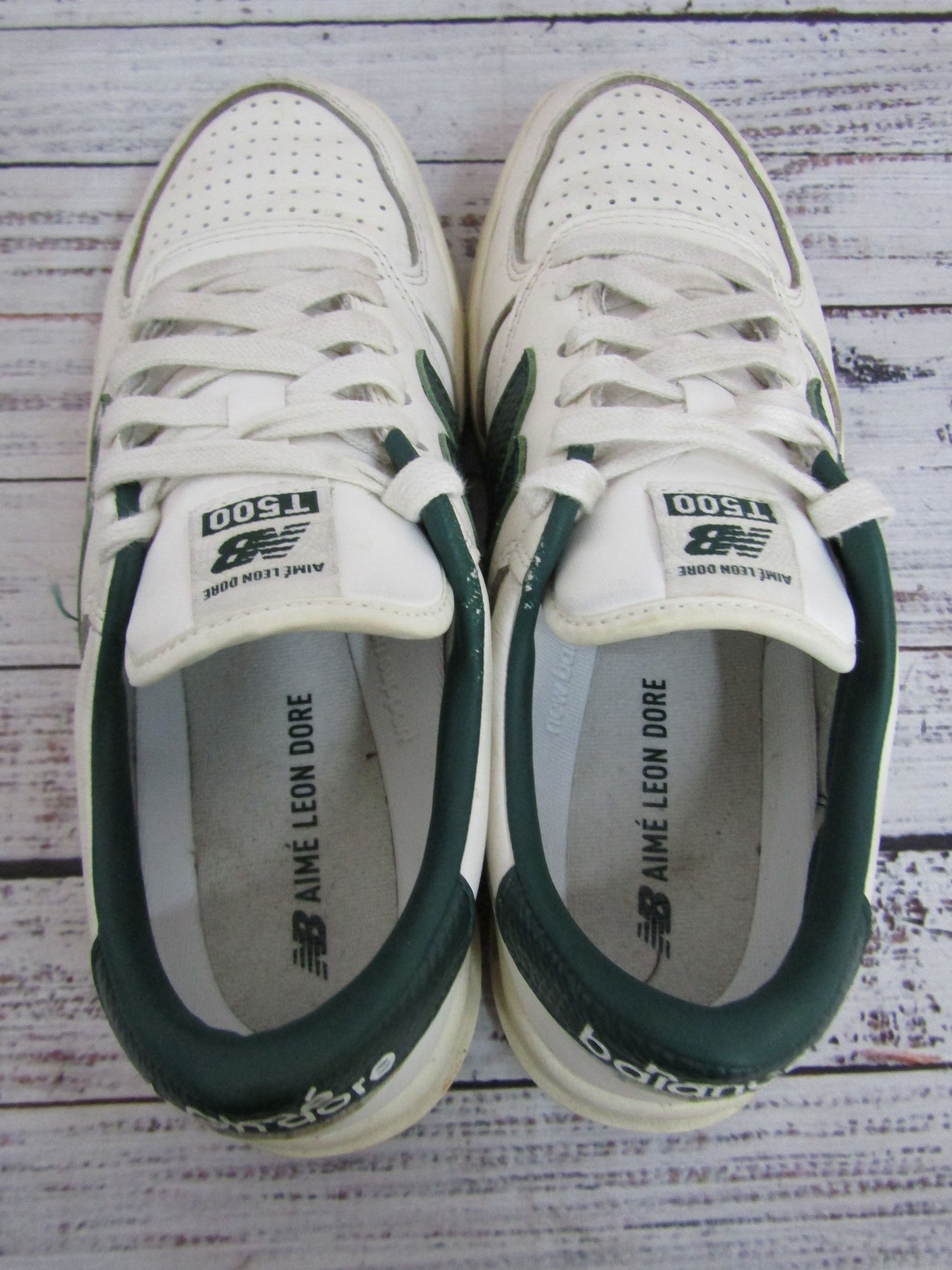 New Balance Aime Leon Dore T500 Women's White Leather Low Top Sneakers CT500AC1