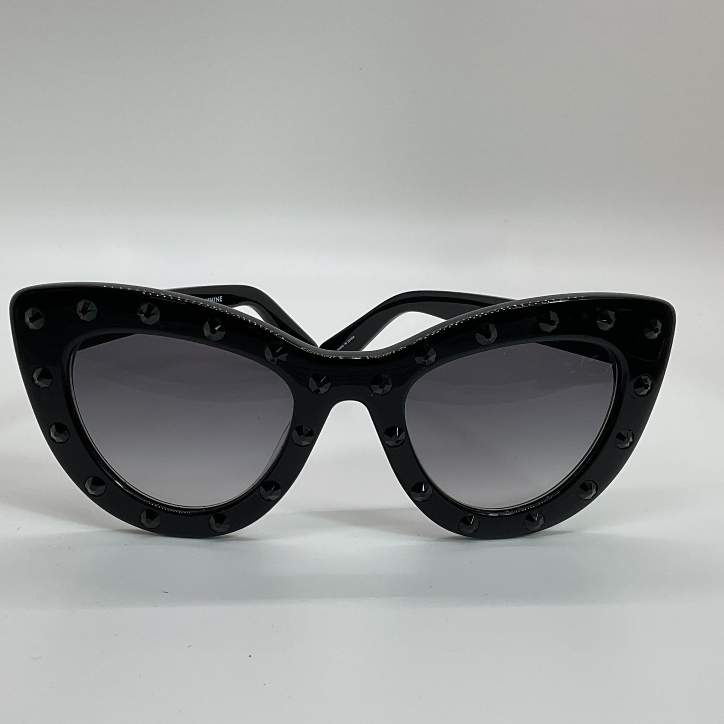 KATE SPADE Luann Hello Sunshine Women's Black Rhinestone Sunglasses- 50[ ]23 135