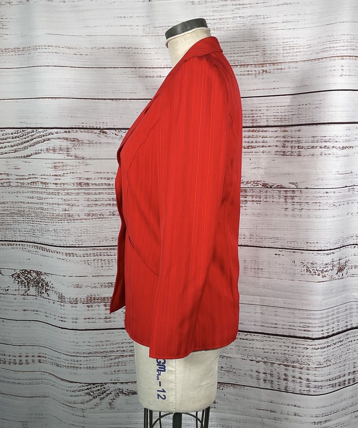 Emanuel Ungaro Red Pinstripe Blazer Women's - Size 10