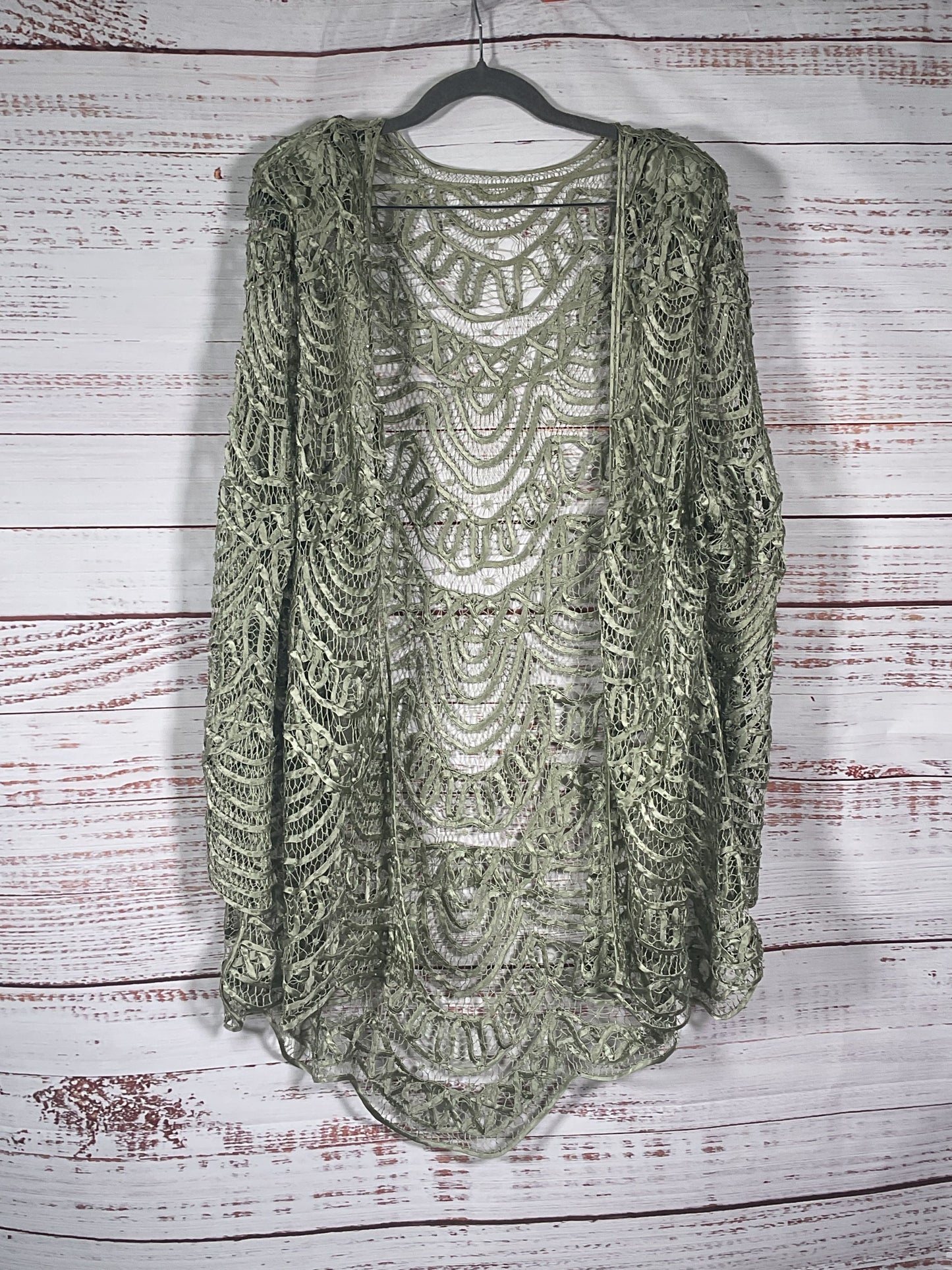 Soulmates Pale Green 3 Piece Skirt Top and Cardigan - Size 2XL