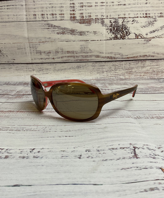 Cute Maui Jim Brown/Pink Rainbow Falls Sunglasses - Size O/S
