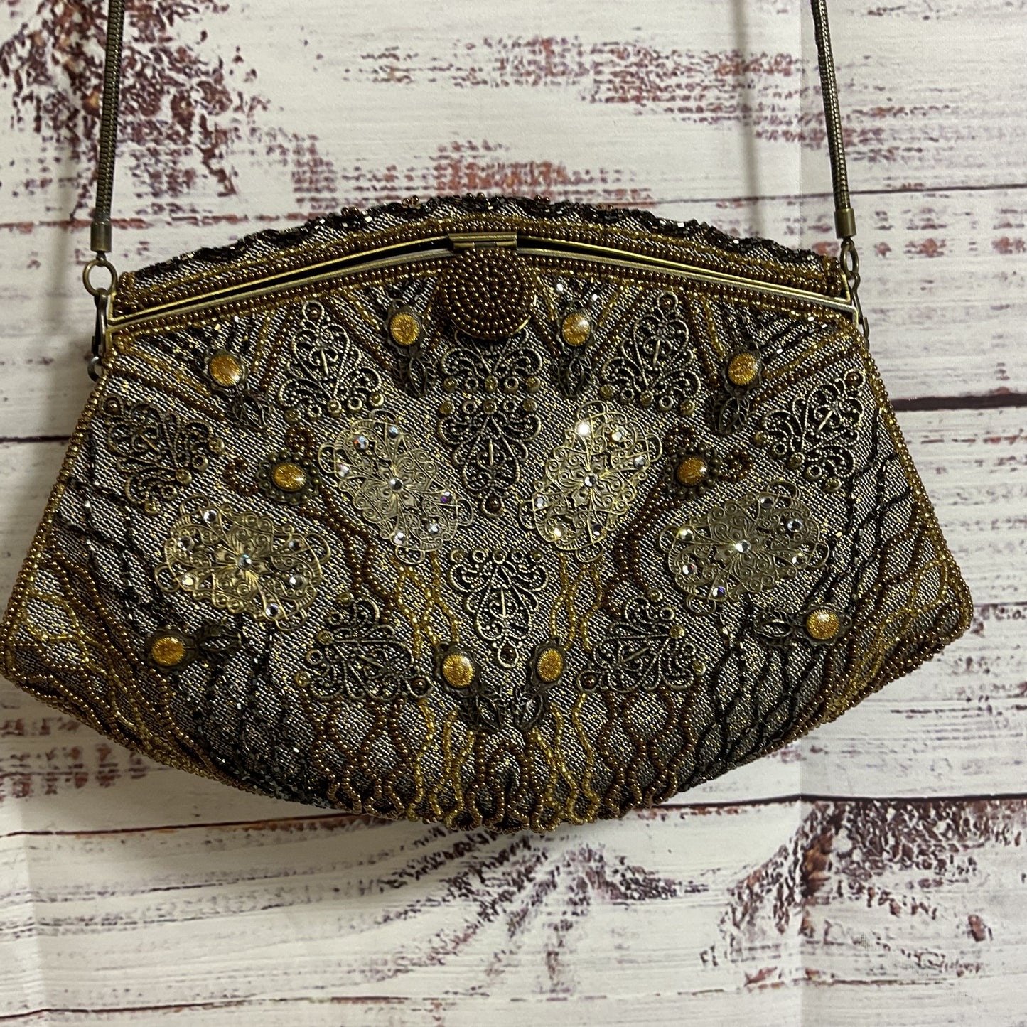 VTG. HASHIMOTO Women's Beaded Studded Crossbody