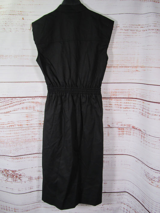 Steve Madden Rey Women's Black Front Zip Dress Size XS