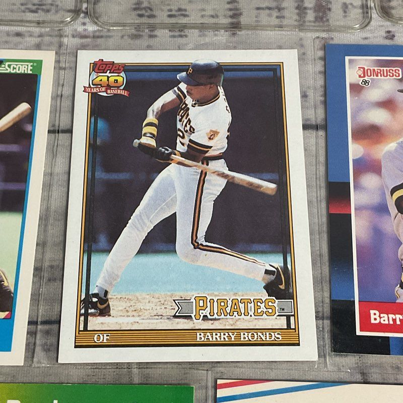Lot Of 8 VTG Barry Bonds Baseball Cards Donruss Topps Fleer Score Ungraded