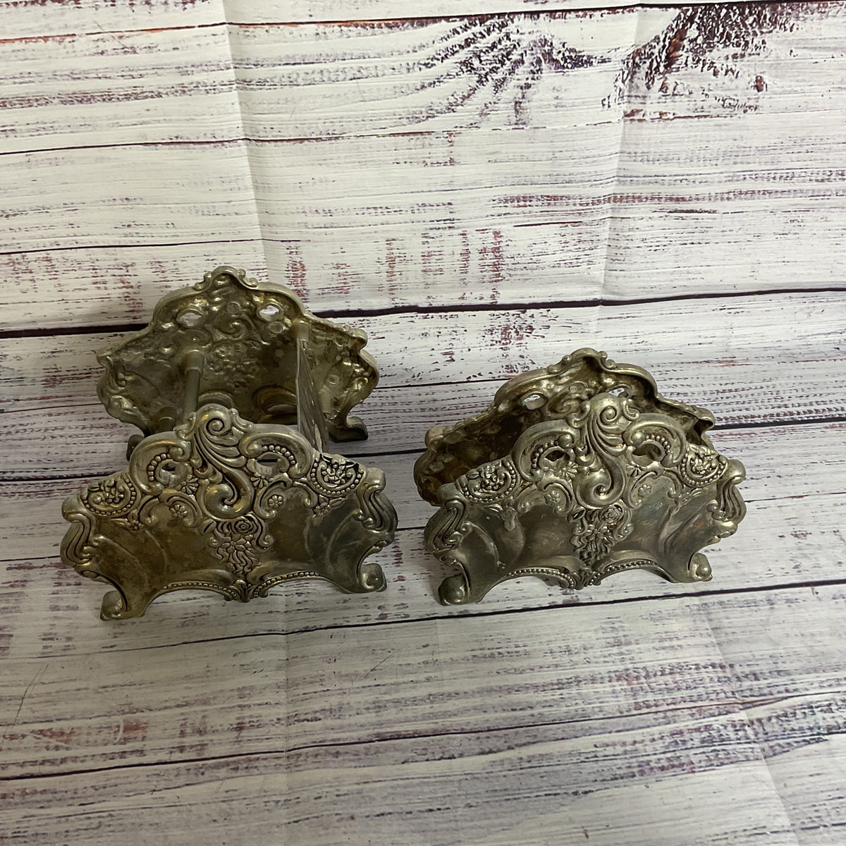 Set of 2 VTG. GODINGER Repousse Knife And Napking Holders