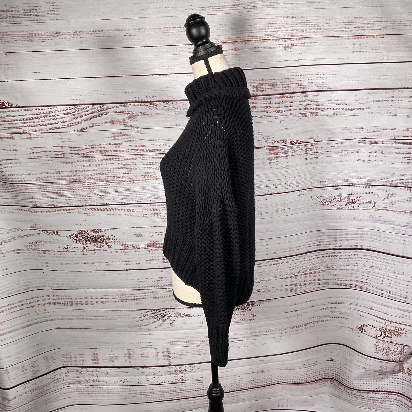 Free People Long Sleeve Mock Neck Pull Over Sweater - Size S