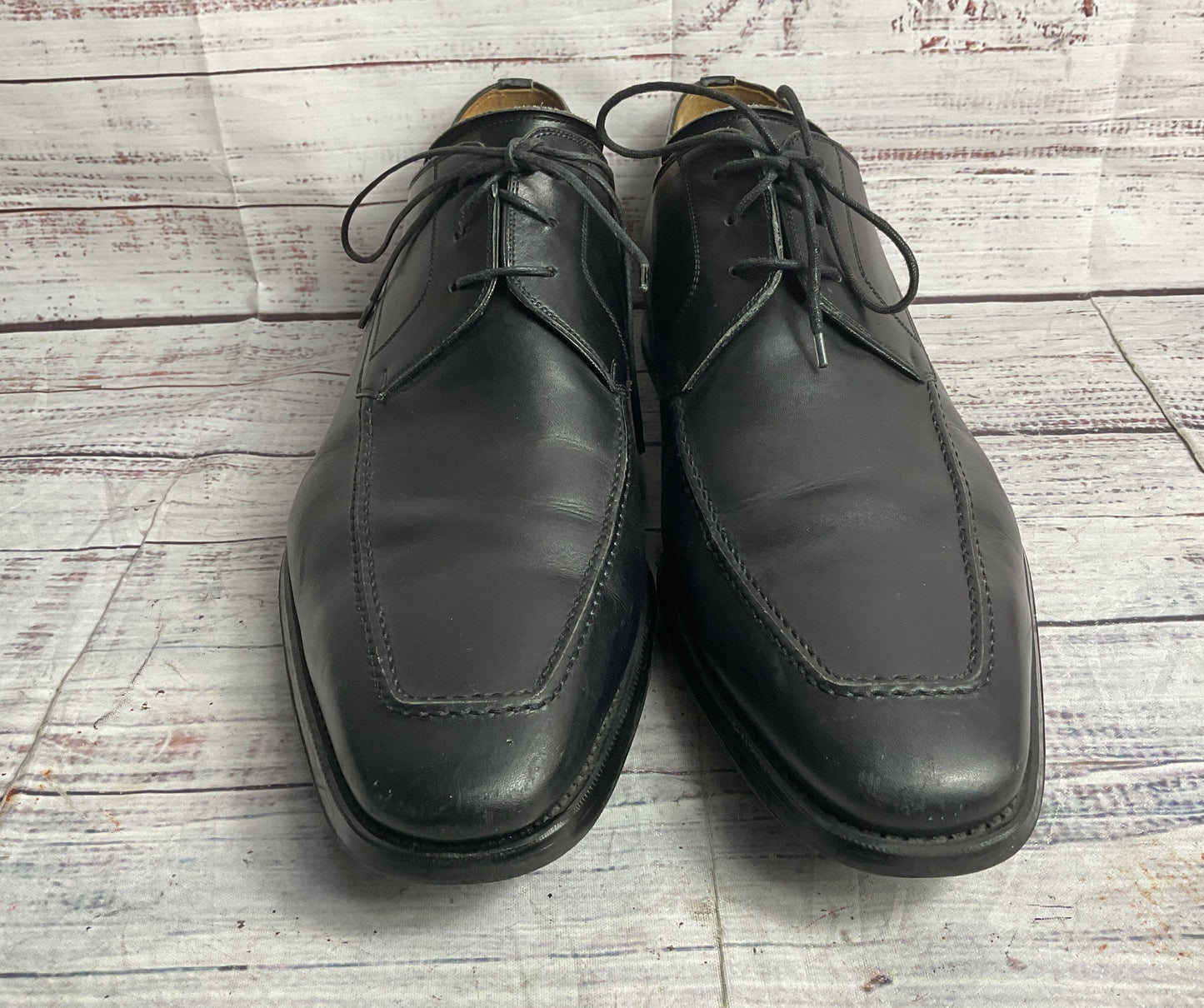 Magnanni Leather Oxford Dress Shoes Black 11