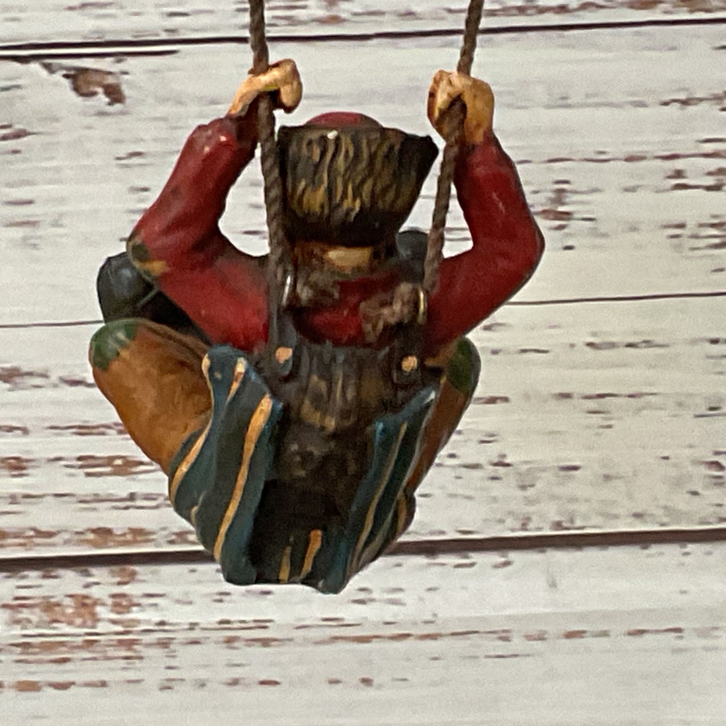 VTG. ALLAN AGOHAB Hand Painted Parachute Hanging Clown - 12"