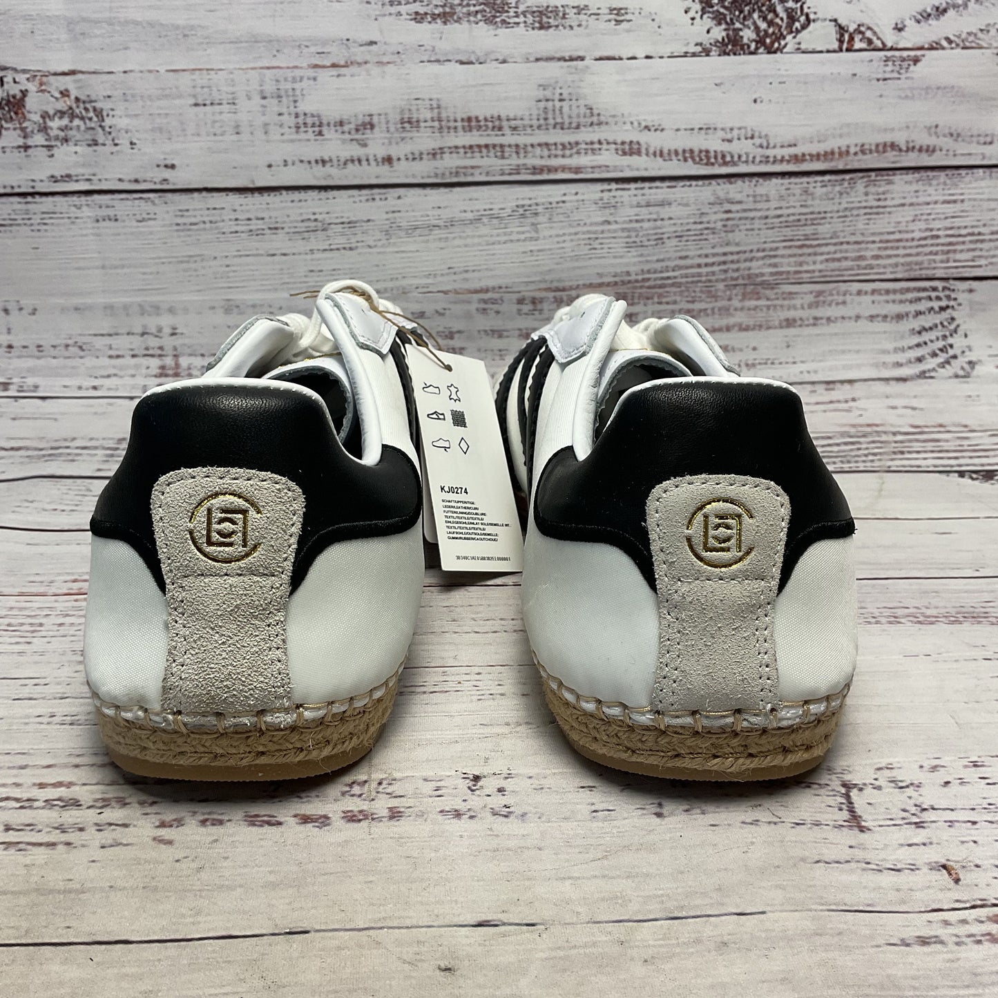 adidas x CLOT Samba by Edison Chen Espadrille Sneaker White Black Shoe Men Sz 11