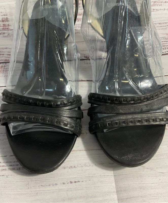 Women's Camper Black Leather Strappy Heels Size 39 EU/ 8.5 US