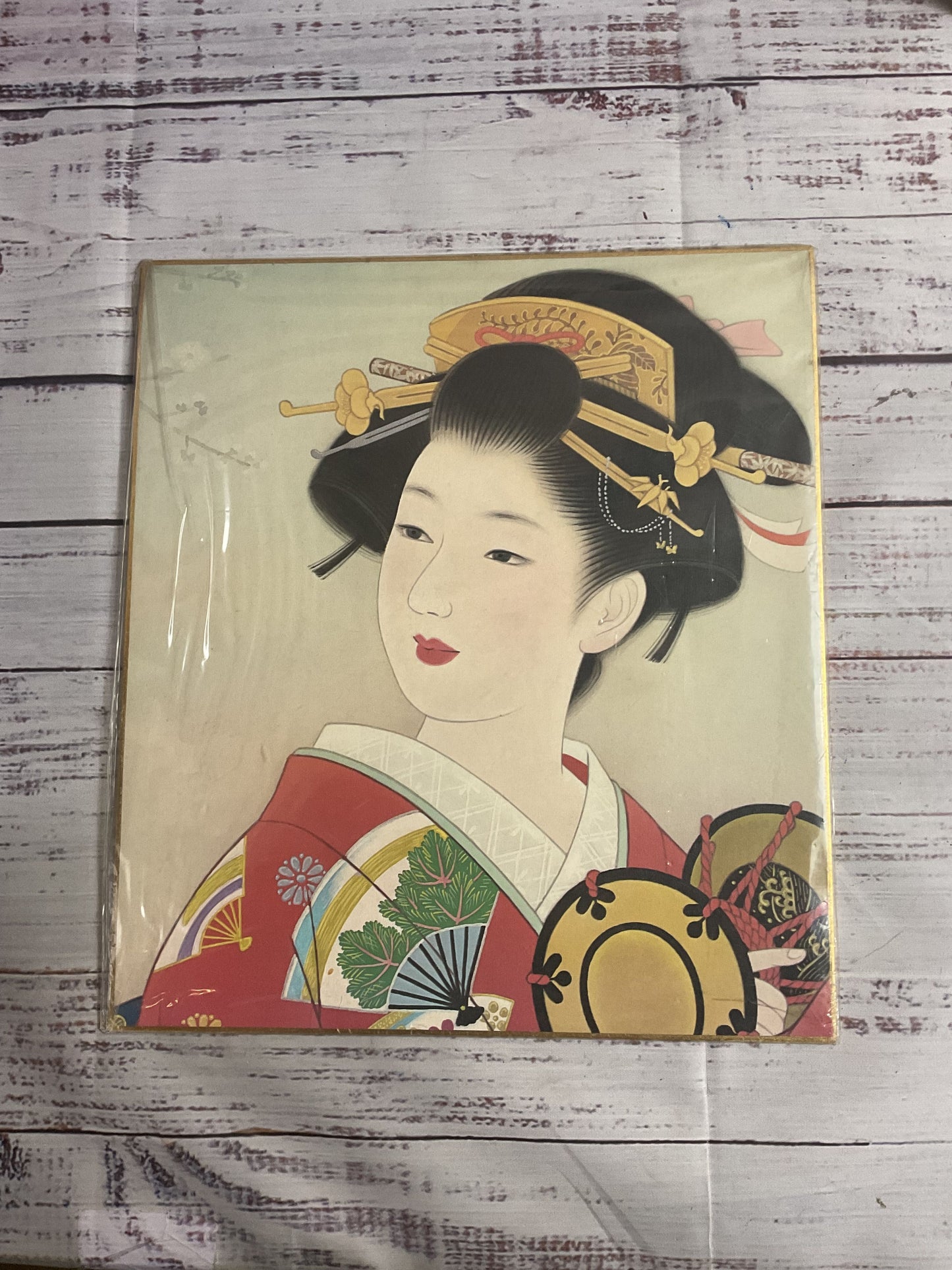 Set of 2 Japanese Woodblock Prints by Uchida Art Co
