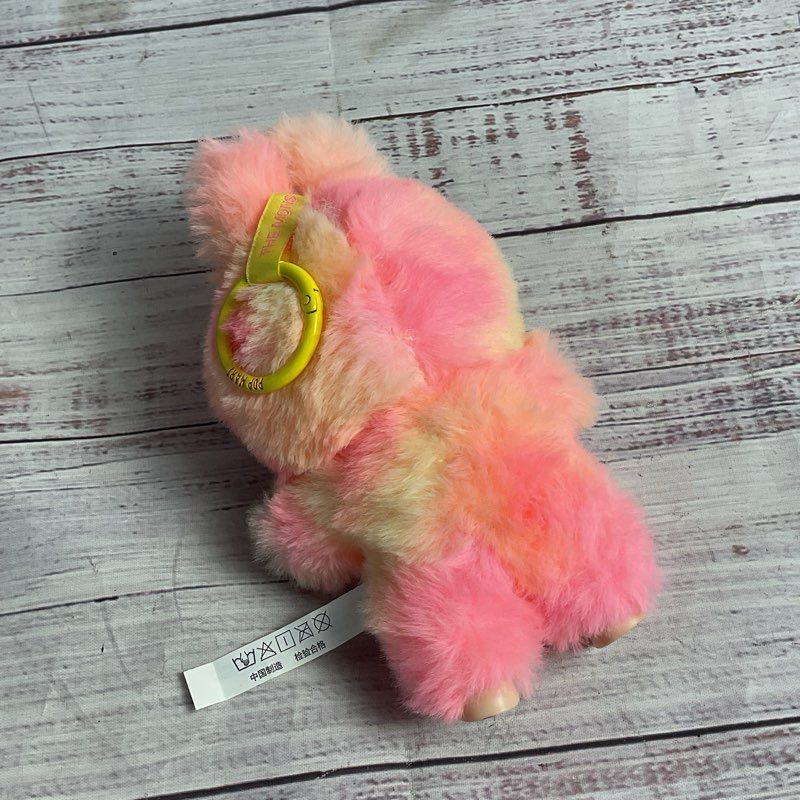 Popmart Labubu Big Into Energy Pink & Yellow Plush Keychain Collectible