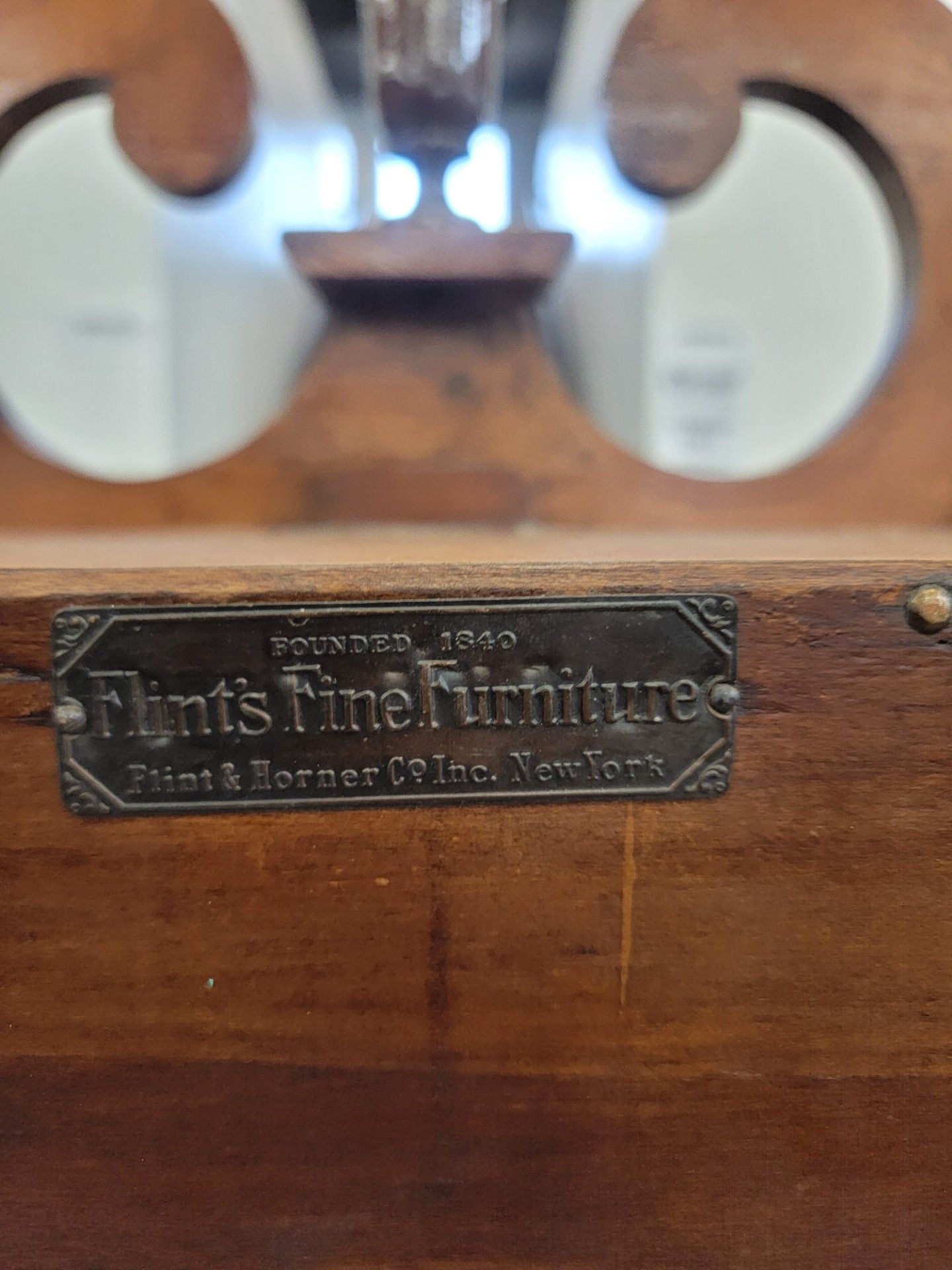 ANTIQUE FLINT & HORNER CO. Flint's Furniture Secretary Desk