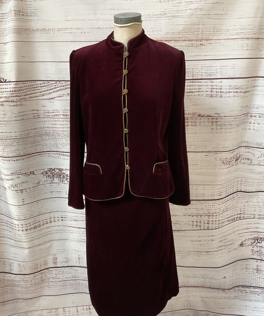 Butte Vintage Button Up Jacket Burgundy