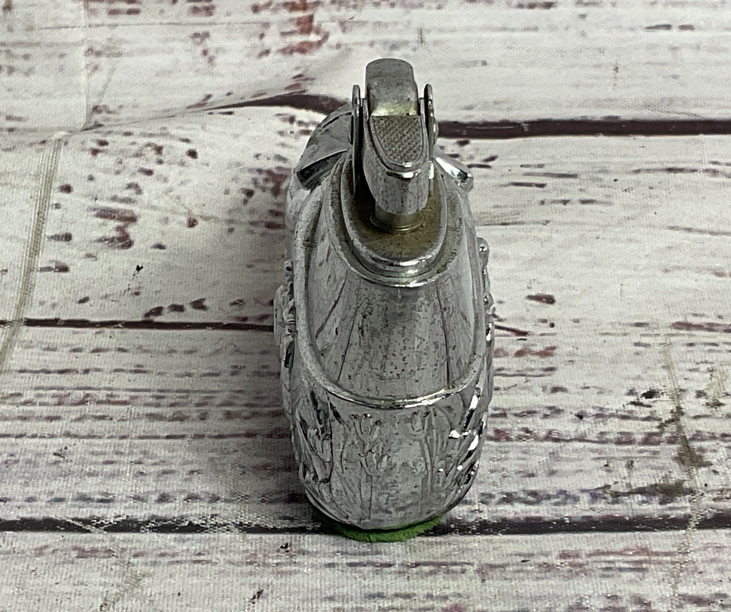 Vintage Mid Century Dutch Windmill Clog Lighter Silver Plated