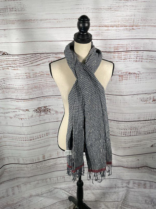 Elemente Clemente Women's Linen Blend Blue Scarf