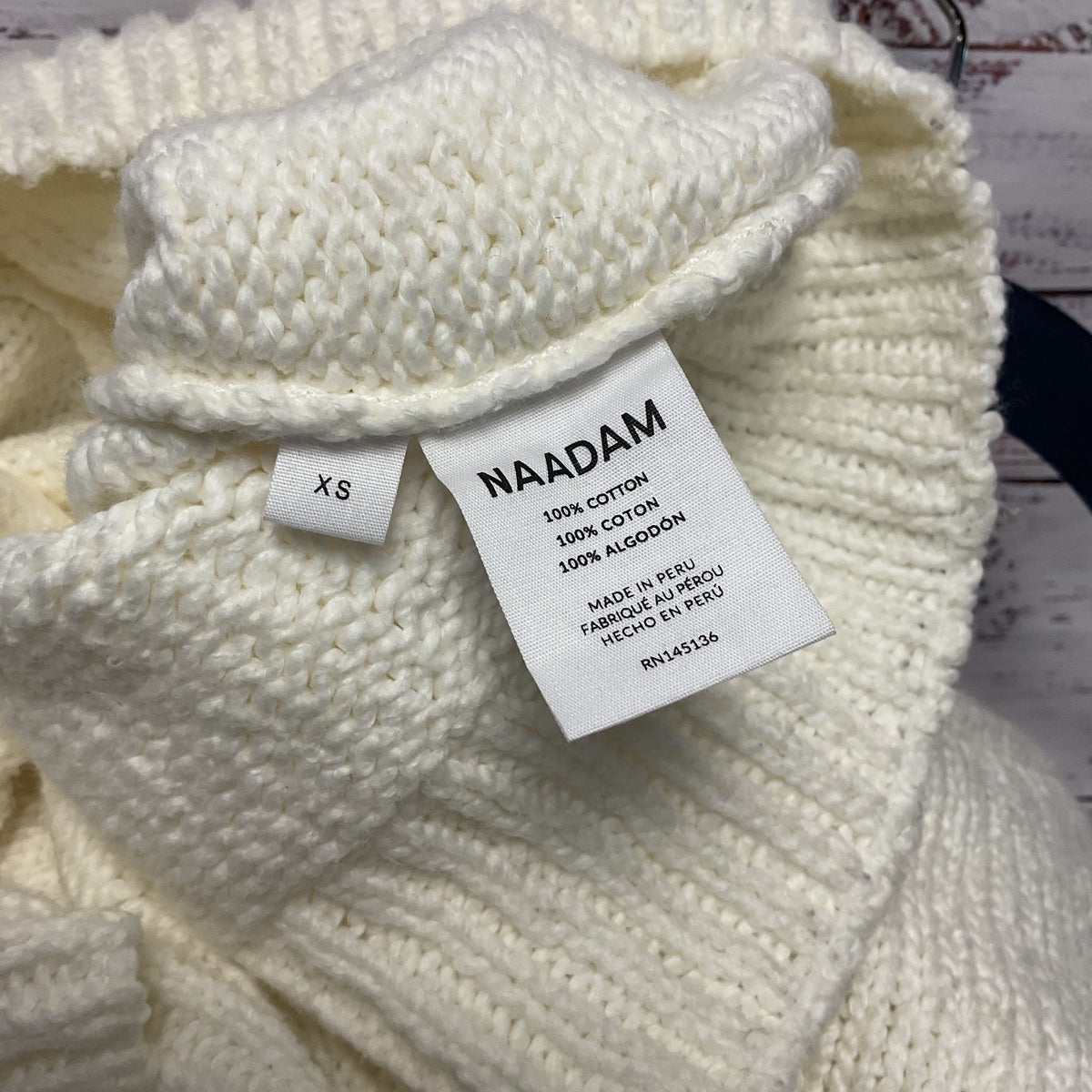 Naadam White Knit Button Up Sweater Cardigan - Size XS
