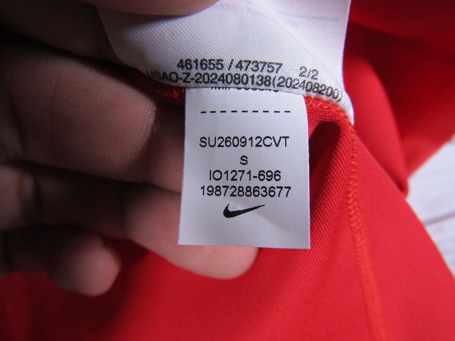 Nike Universal Women's Light Crimson Dri-Fit Short Sleeve Top Size S IO1271-696