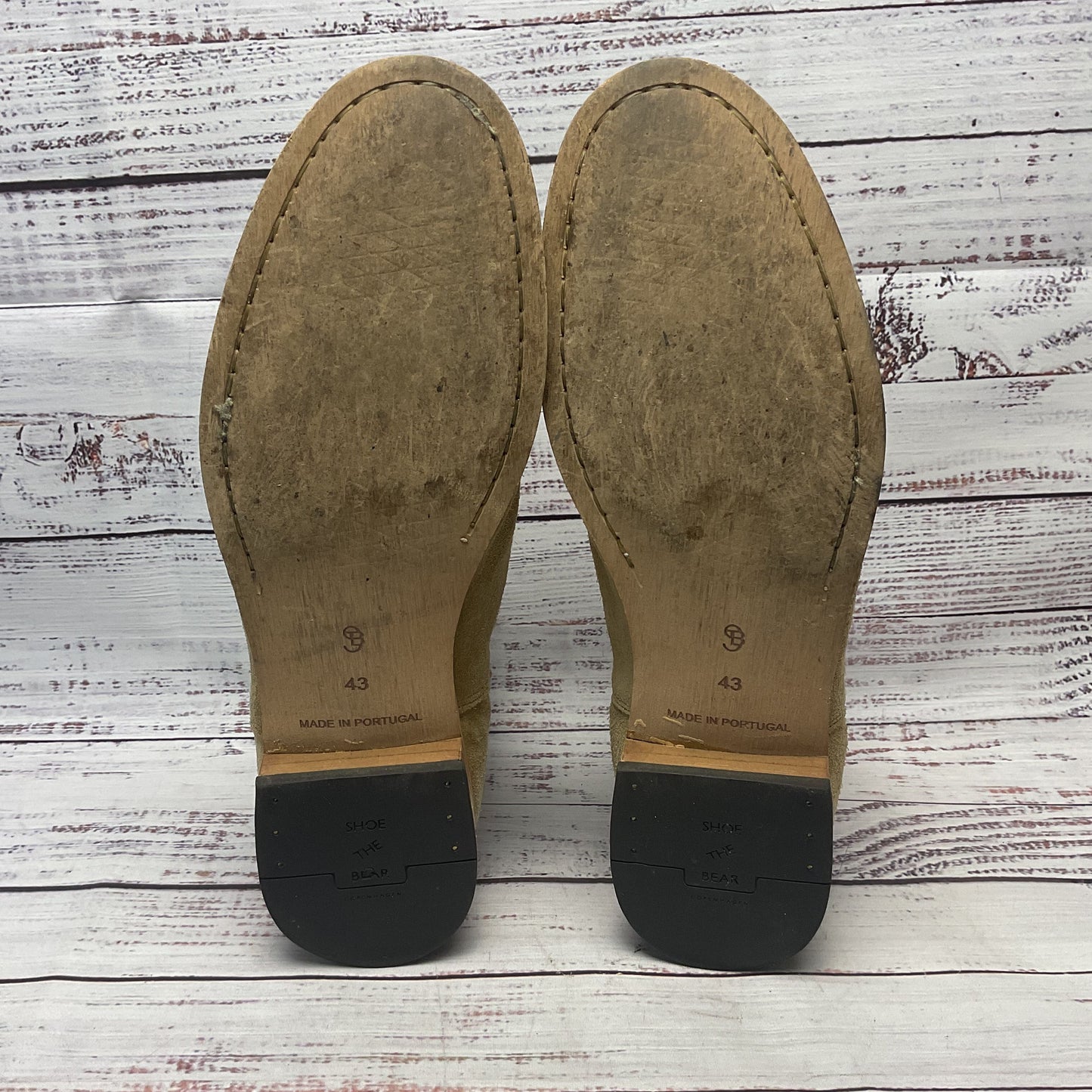 Shoe the Bear Beige Suede Chelsea Boot Men 10