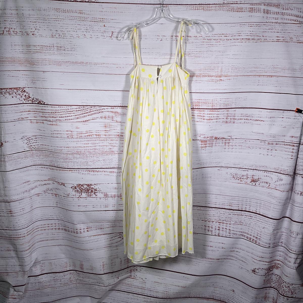 Whit Two Cream Yellow Polka Dot Maxi Dress - Size XS