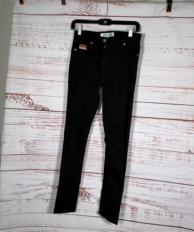 Men's Kenzo Paris Black Skinny Jeans Size 36 Retail $350