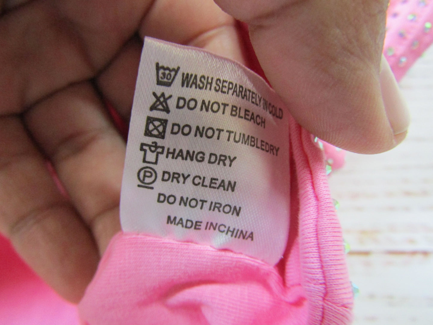 Lola + The Boys Taylor Girl's Pink Embellished Crop Top T-Shirt Size 8