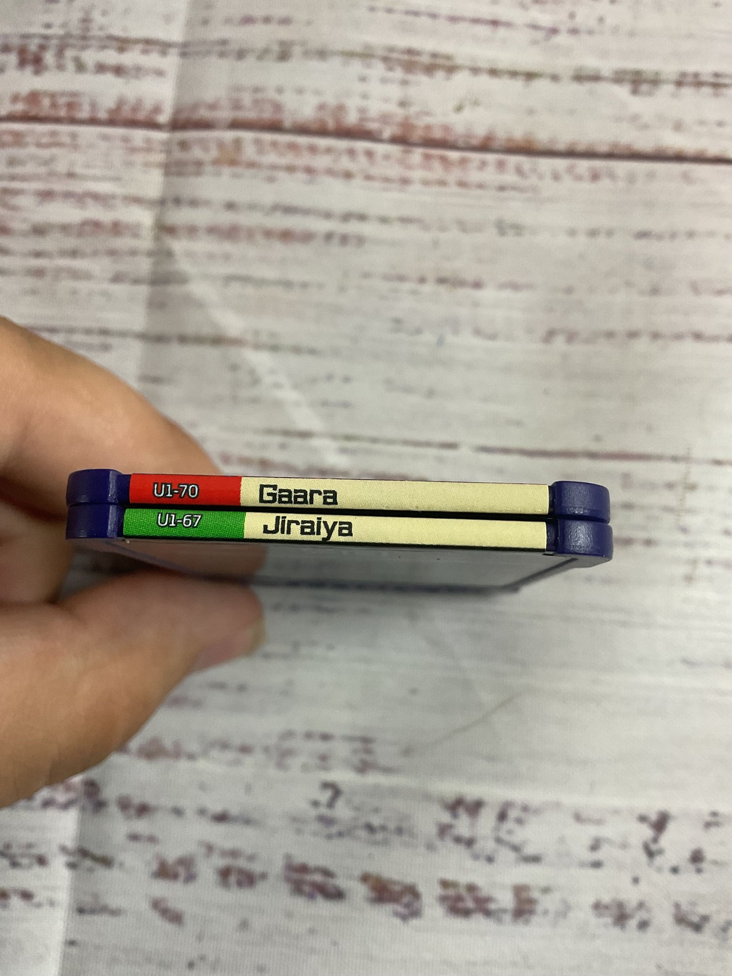 Collectible Naruto Plastic Chip Cards Jiraiya And Gaara