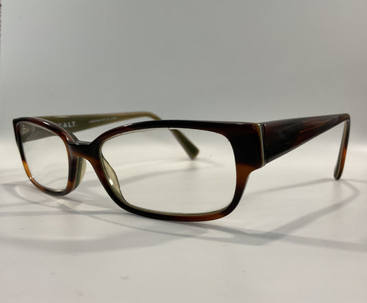 Salt Dirk Women's Brown Rectangular Eyeglasses Frame Handcrafted in Japan