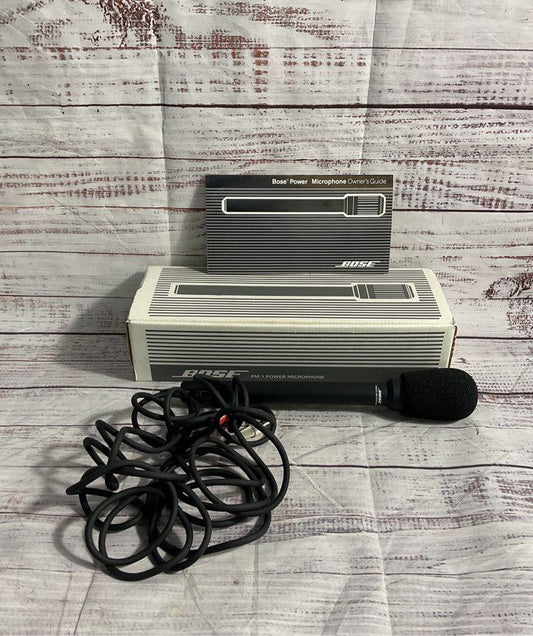 Bose Power Microphone PM-10 Condenser Microphone 5.2 OHM w/ Box & Manual