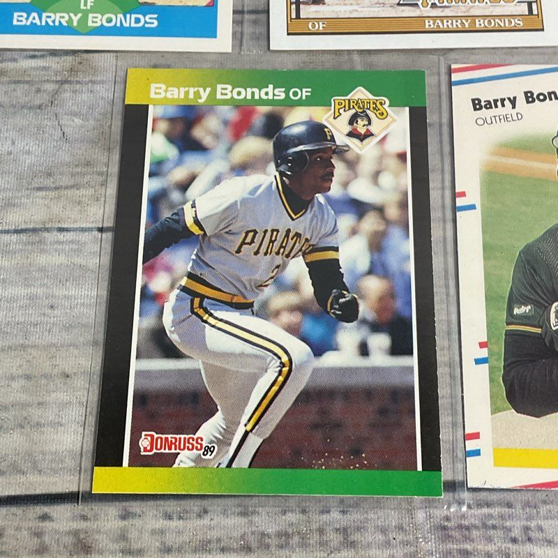 Lot Of 8 VTG Barry Bonds Baseball Cards Donruss Topps Fleer Score Ungraded
