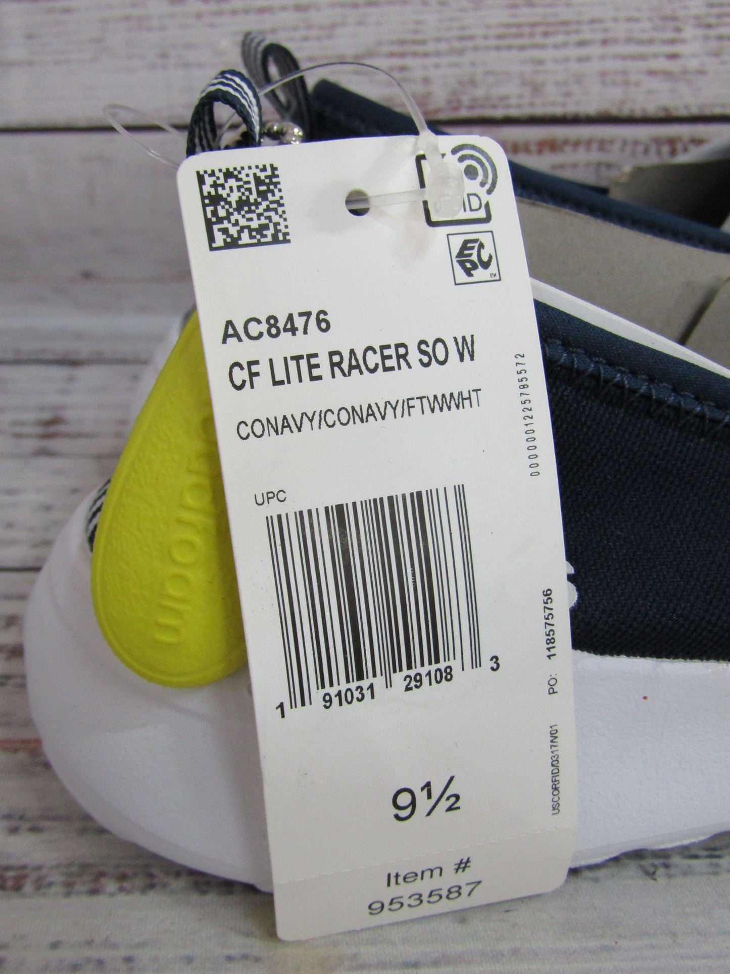 Adidas Cloudfoam Lite Racer Women's Navy Blue Slip-On Shoes Size 9.5 AC8476