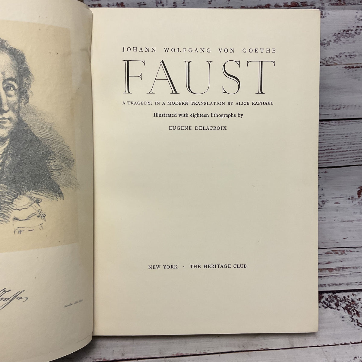 Heritage Press Faust By Johann Wolfgang Von Goethe Hardcover Slipcase